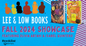 Fall 2024 Showcase asset showing covers of GABI, A GIRL IN PIECES and TWIN FLAMES