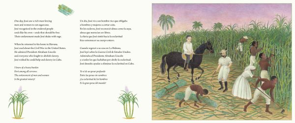 Interior spread #2 for Martí's Song for Freedom by Emma Otheguy and Beatriz Vidal