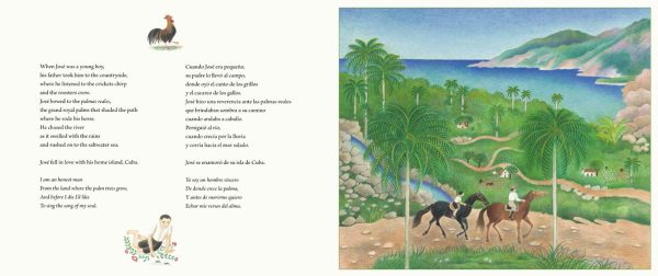 Interior spread #1 for Martí's Song for Freedom by Emma Otheguy and Beatriz Vidal