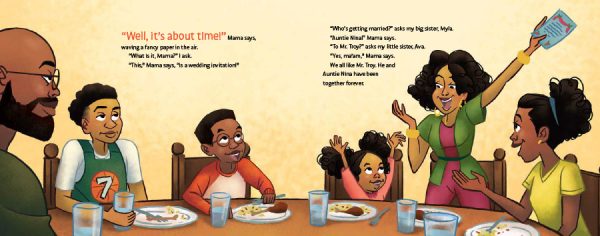 Interior spread #1 for The Electric Slide and Kai by Kelly J. Baptist and Darnell Johnson