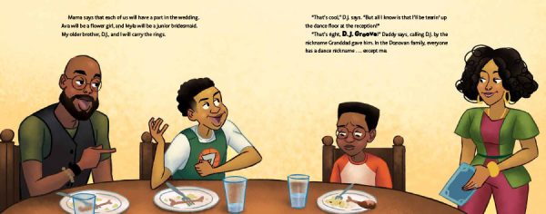 Interior spread #2 for The Electric Slide and Kai by Kelly J. Baptist and Darnell Johnson