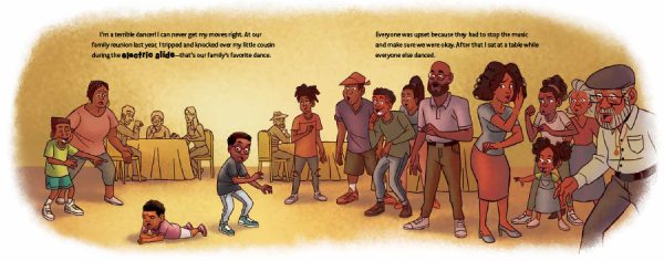 Interior spread #3 for The Electric Slide and Kai by Kelly J. Baptist and Darnell Johnson