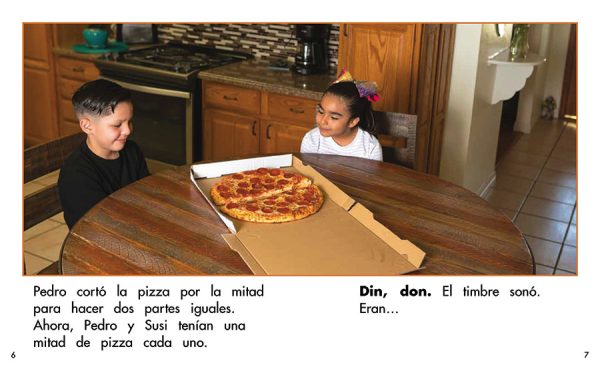 Interior spread #3 for ¡Más pizza! by Barbara Flores; Elena Castro; Eddie Hernández and Marty Martinez