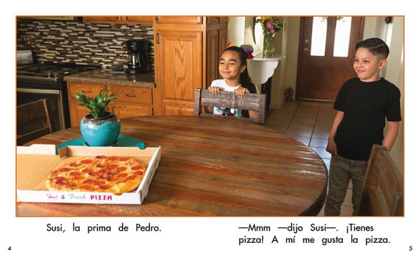 Interior spread #2 for ¡Más pizza! by Barbara Flores; Elena Castro; Eddie Hernández and Marty Martinez