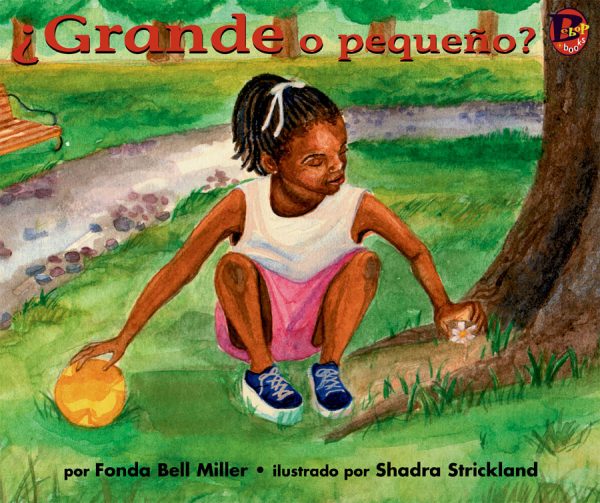 Front cover for ¿Grande o pequeño? by Fonda Bell Miller and Shadra Strickland