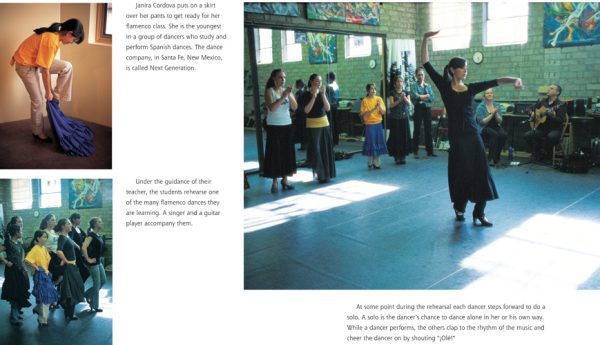 Interior spread #2 for ¡Olé! Flamenco by George Ancona and George Ancona