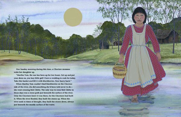 Interior spread #2 for Crossing Bok Chitto by Tim Tingle and Jeanne Rorex Bridges