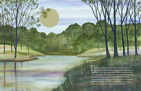 Interior spread #1 for Crossing Bok Chitto by Tim Tingle and Jeanne Rorex Bridges