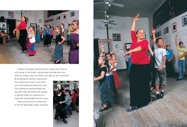 Interior spread #1 for ¡Olé! Flamenco by George Ancona and George Ancona