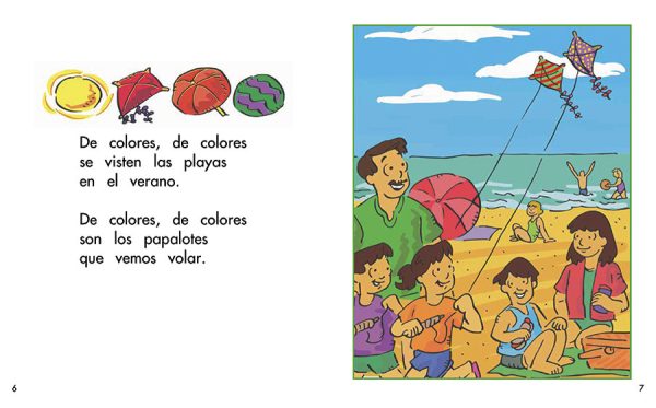 Interior spread #3 for De colores: Una canción de las estaciones by Barbara Flores; Elena Castro; Eddie Hernández and John Martinez