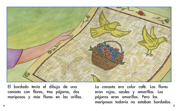 Interior spread #2 for Las mariposas de Alicia by Barbara M. Flores; Elena Castro; Eddie Hernández and Sergio Ramirez