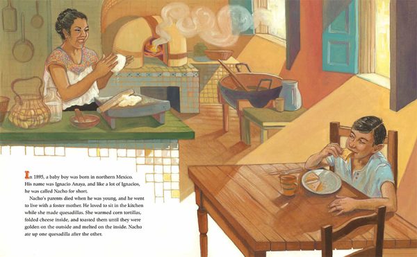 Interior spread #1 for Nacho's Nachos by Sandra Nickel and Oliver Dominguez