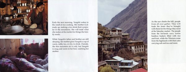 Interior spread #1 for Vanishing Cultures: Himalaya by Jan Reynolds and Jan Reynolds