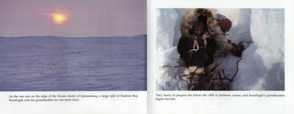 Interior spread #3 for Vanishing Cultures: Frozen Land by Jan Reynolds and Jan Reynolds