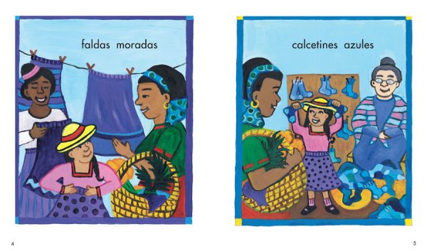 Interior spread #1 for Los colores de Carmen by Maria Strom and Maria Diaz Strom