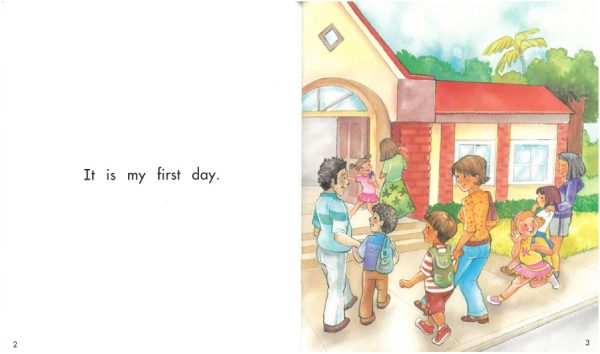 Interior spread #2 for First Day of School by Gaylia Taylor and Alexandra Artigas