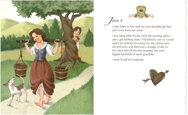 Interior spread #2 for The Prince's Diary by Elizabeth Dulemba and Renee Ting