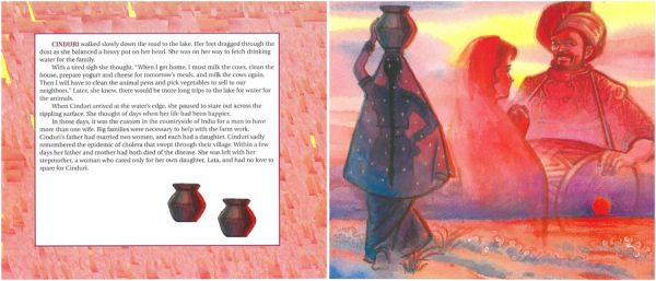 Interior spread #1 for Anklet for a Princess by Lila Mehta; Meredith Brucker and Youshan Tang