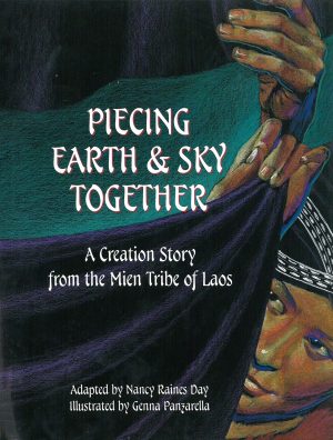 Front cover for Piecing Earth and Sky Together by Nancy Raines Day and Genna Panzarella