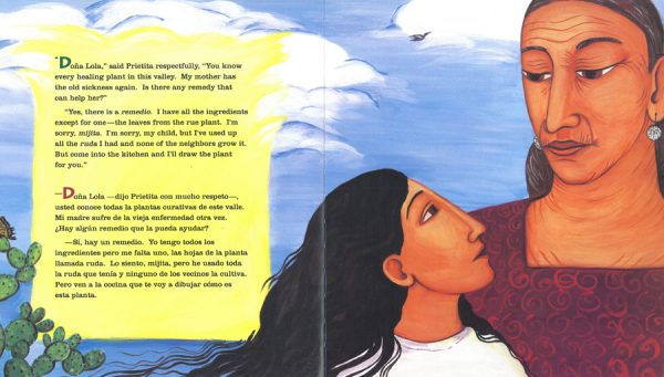 Interior spread #2 for Prietita and the Ghost Woman / Prietita y la llorona by Gloria Anzaldúa and Maya Gonzalez