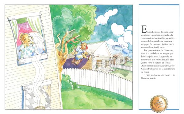 Interior spread #2 for ¡Celebremos Juneteenth! by Carole Boston Weatherford and Yvonne Buchanan