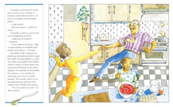 Interior spread #3 for ¡Celebremos Juneteenth! by Carole Boston Weatherford and Yvonne Buchanan