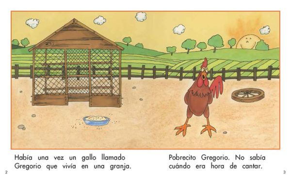 Interior spread #2 for Gregorio el gallo by Barbara M. Flores; Elena Castro; Eddie Hernández