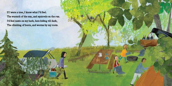 Interior spread #3 for If I Were a Tree by Andrea Zimmerman and Jing Jing Tsong