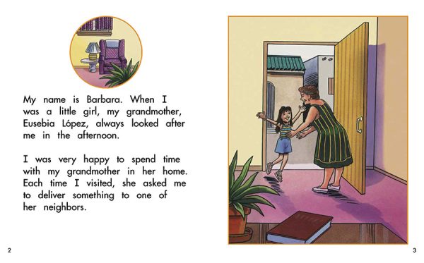 Interior spread #1 for It Is Better to Give Than to Receive by Barbara Flores; Elena Castro; Eddie Hernández and Marty Martinez