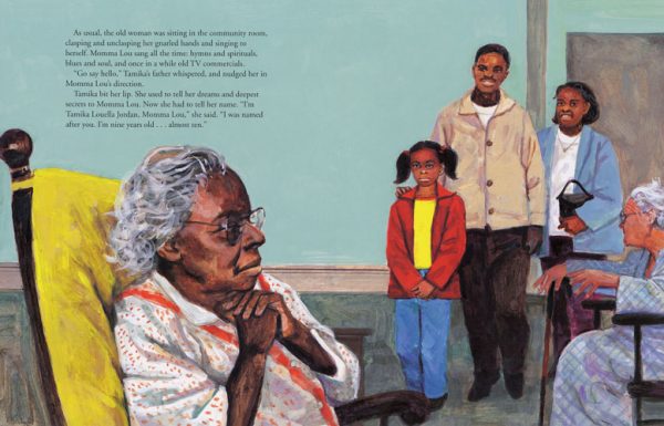 Interior spread #2 for Singing with Momma Lou by Linda Jacobs Altman and Larry Johnson