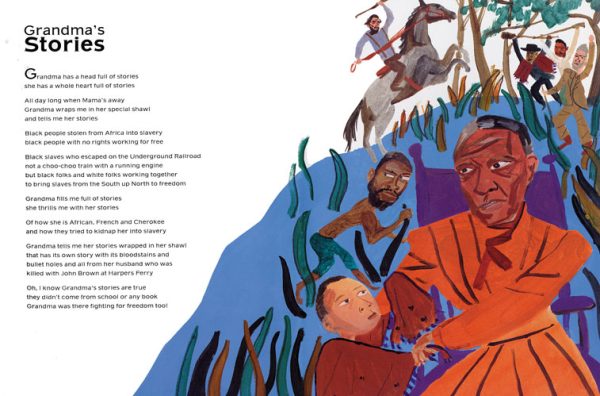 Interior spread #2 for Love to Langston by Tony Medina and R. Gregory Christie