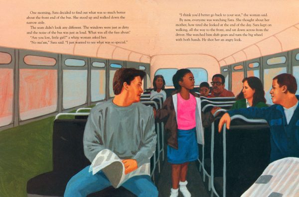 Interior spread #1 for The Bus Ride by William Miller and John Ward