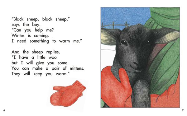 Interior spread #3 for Black Sheep by Barbara M. Flores; Elena Castro; Eddie Hernández and Michael Ramirez; Mary Ramírez-Greene