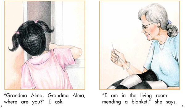 Interior spread #3 for Grandma Alma by Elena Castro; Barbara Flores; Eddie Hernandez and Michael Ramirez; Mary Ramírez-Greene