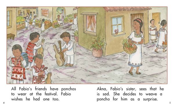 Interior spread #3 for Fabio and the Mayan Festival by Barbara M. Flores; Barbara M. Flores; Eddie Hernández