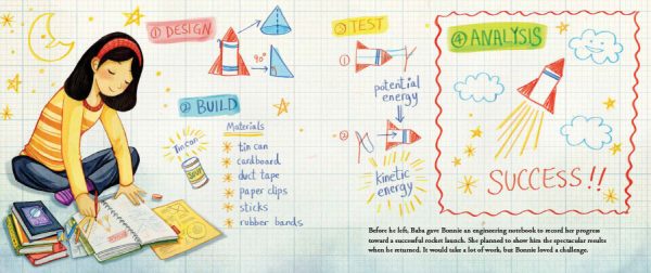 Interior spread #3 for Bonnie's Rocket by Emeline Lee and Alina Chau