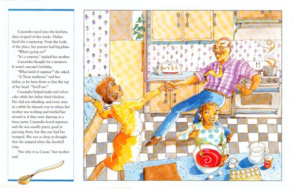 Interior spread #2 for Juneteenth Jamboree by Carole Boston Weatherford and Yvonne Buchanan