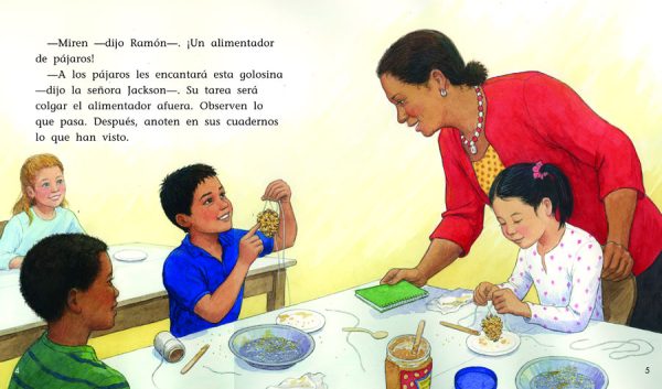 Interior spread #1 for ¡Oye! Estás comiendo mi tarea by Della Ross Ferreri and Margaret Lindmark