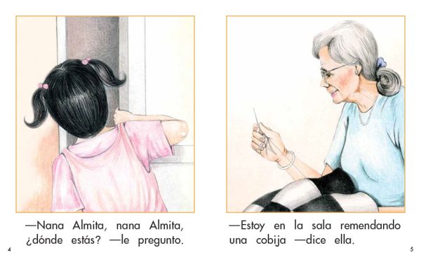 Interior spread #3 for Nana Almita by Elena Castro; Barbara Flores; Eddie Hernandez and Michael Ramirez; Mary Ramírez-Greene