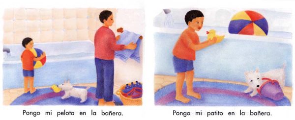 Interior spread #2 for La hora del baño by Lucy Malka and René King Moreno