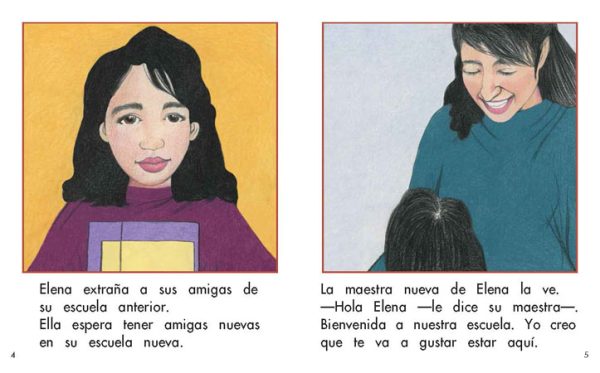 Interior spread #3 for La escuela nueva de Elena by Barbara M. Flores; Elena Castro; Eddie Hernández