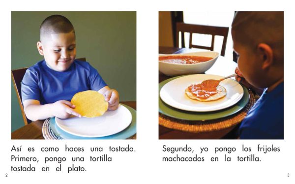 Interior spread #2 for Vamos hacer una tostada by Elena Castro; Barbara M. Flores; Eddie Hernández