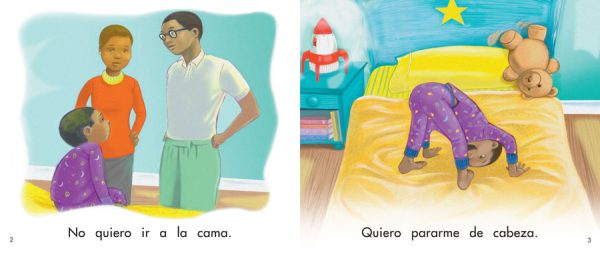 Interior spread #2 for La hora de acostarse by Barbara Newkirk and Laura Freeman