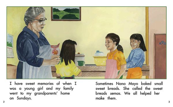 Interior spread #1 for Sweet Memories by Barbara M. Flores; Elena Castro; Eddie Hernández and Michael Ramirez