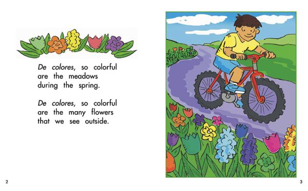 Interior spread #1 for De Colores: A Song About the Seasons by Barbara M. Flores; Elena Castro; Eddie Hernández and John Martinez