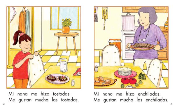 Interior spread #2 for Mis comidas favoritas by Elena Castro; Barbara Flores; Eddie Hernandez and Michael Ramirez