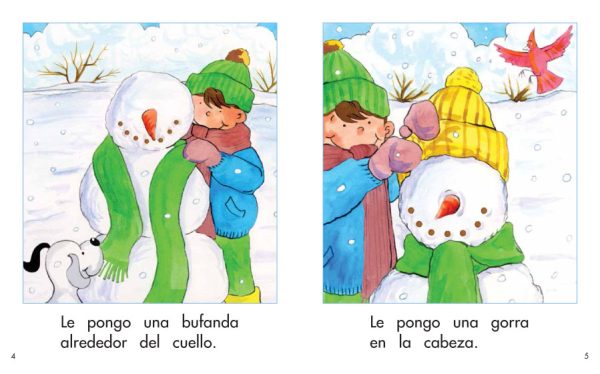 Interior spread #3 for Mi muñeco de nieve by Elena Castro; Barbara Flores; Eddie Hernandez and Michael Ramirez