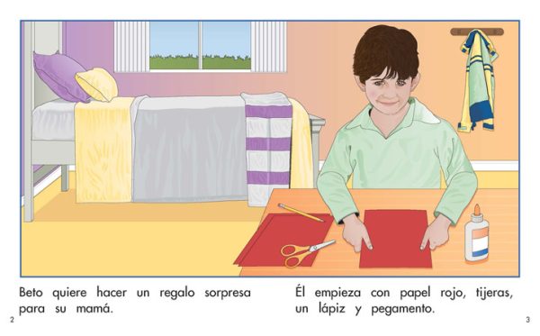 Interior spread #2 for Una sorpresa para mamá by Barbara M. Flores; Elena Castro; Eddie Hernández