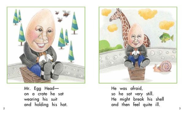 Interior spread #2 for Mr. Egg Head by Barbara M. Flores; Elena Castro; Eddie Hernández and Michael Ramirez