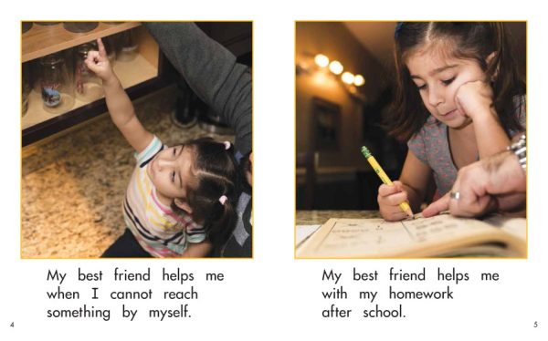 Interior spread #3 for Who Is My Best Friend? by Elena Castro; Barbara M. Flores; Eddie Hernández